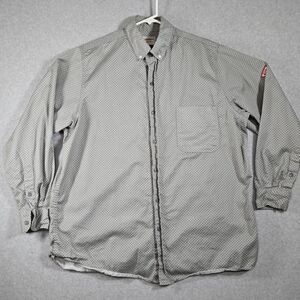 Ticomela FR Shirt Button Shirt XL Geometric Pattern Long Sleeve